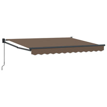 Uitschuifbare luifel Taupe 5 x 3 m Polyester en Aluminium