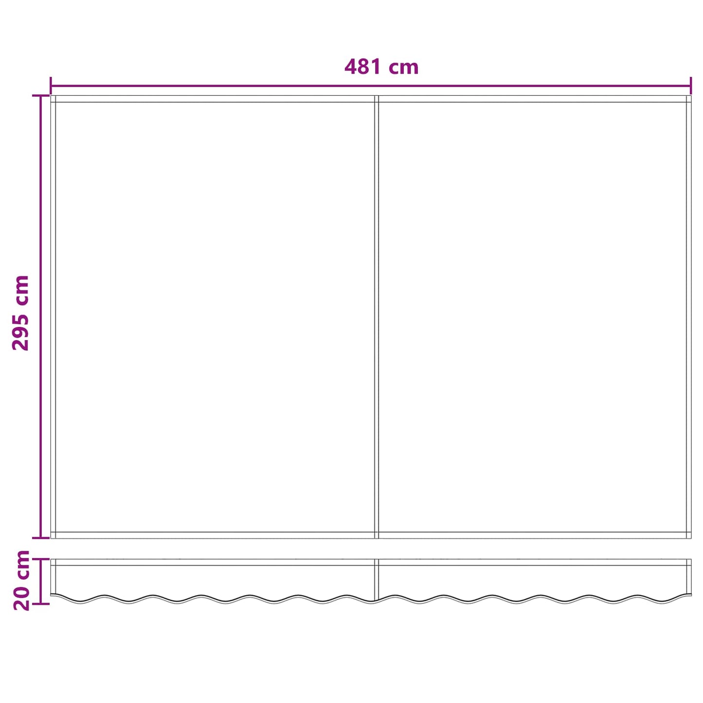 Elektrisch Uittrekbaar Zonnescherm Taupe 5 x 3 m