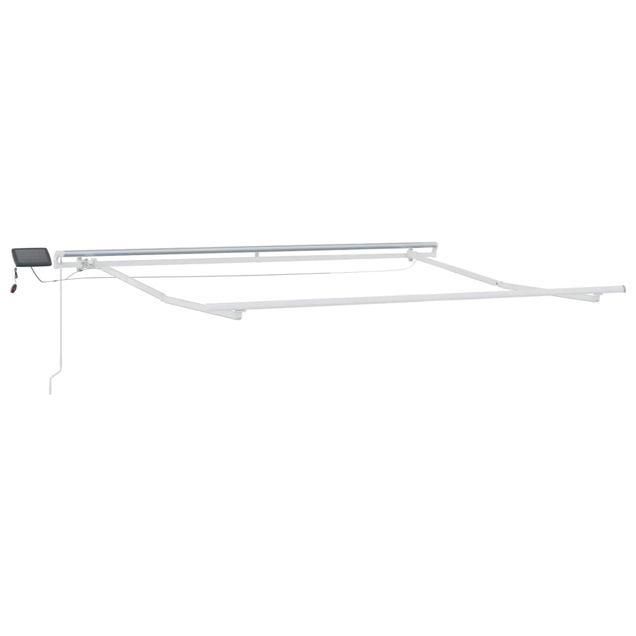Uitschuifbare luifel Zand 600 × 300 cm Stof en Aluminium