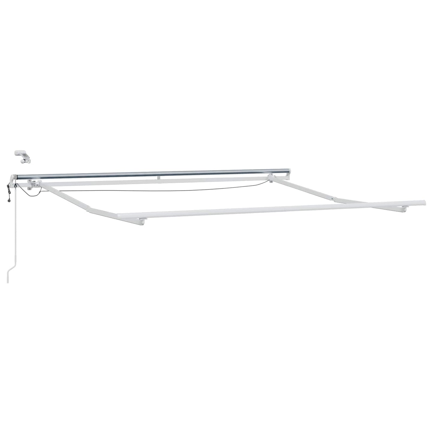 Luifeldoek Lichtgrijs en wit. 600 × 300 cm Polyester