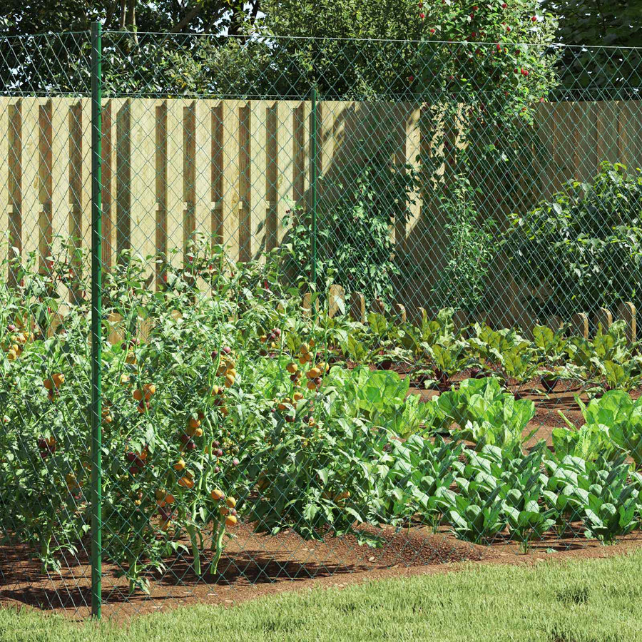 Draadgaashek Groen 2 x 10 m Staal
