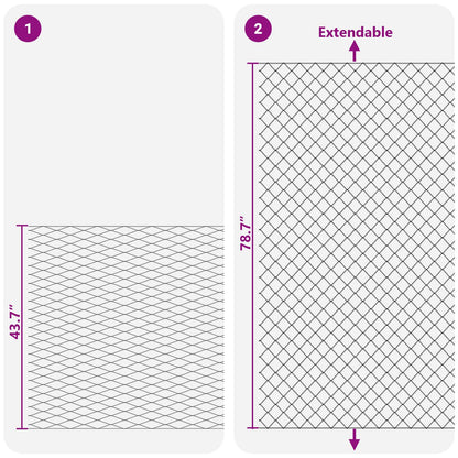 Draadgaashek Groen 2 x 10 m Staal