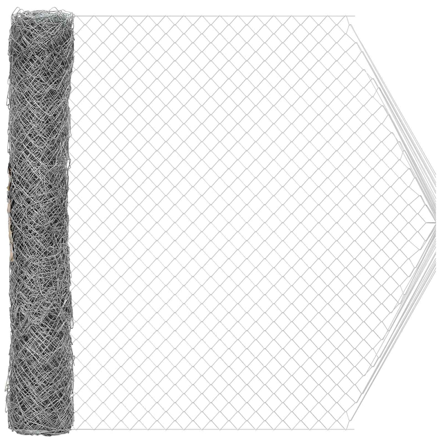 Kettenschakelhek Gegalvaniseerd 2 x 10 m Glas