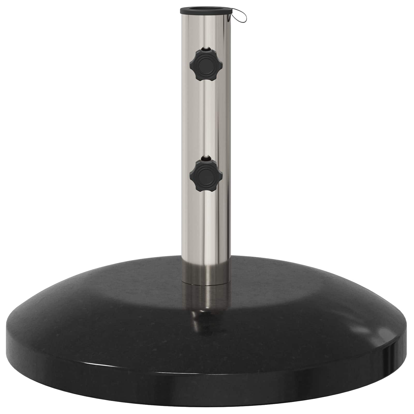 Parasolvoet voor 40-50 mm paal 26.75 kg Zwart Graniet en RVS