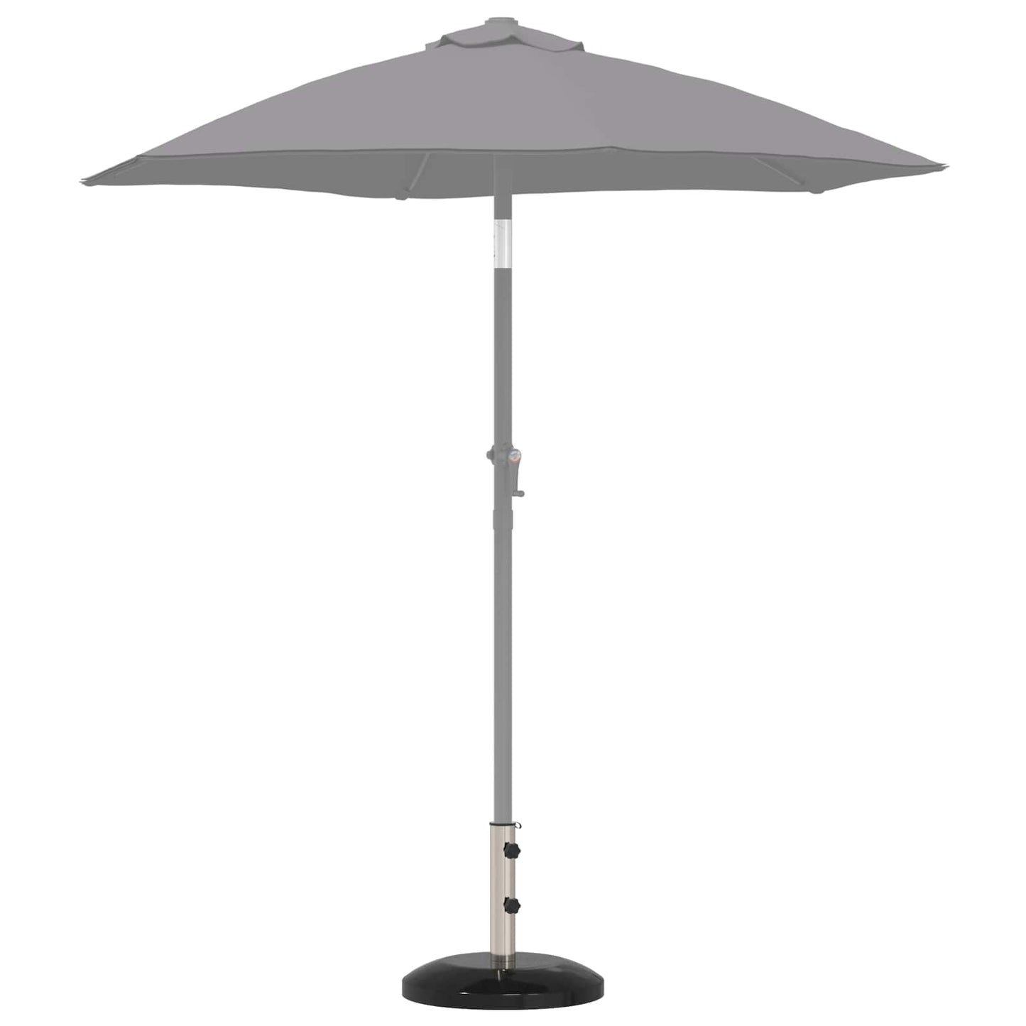 Parasolvoet voor 40-50 mm paal 26.75 kg Zwart Graniet en RVS