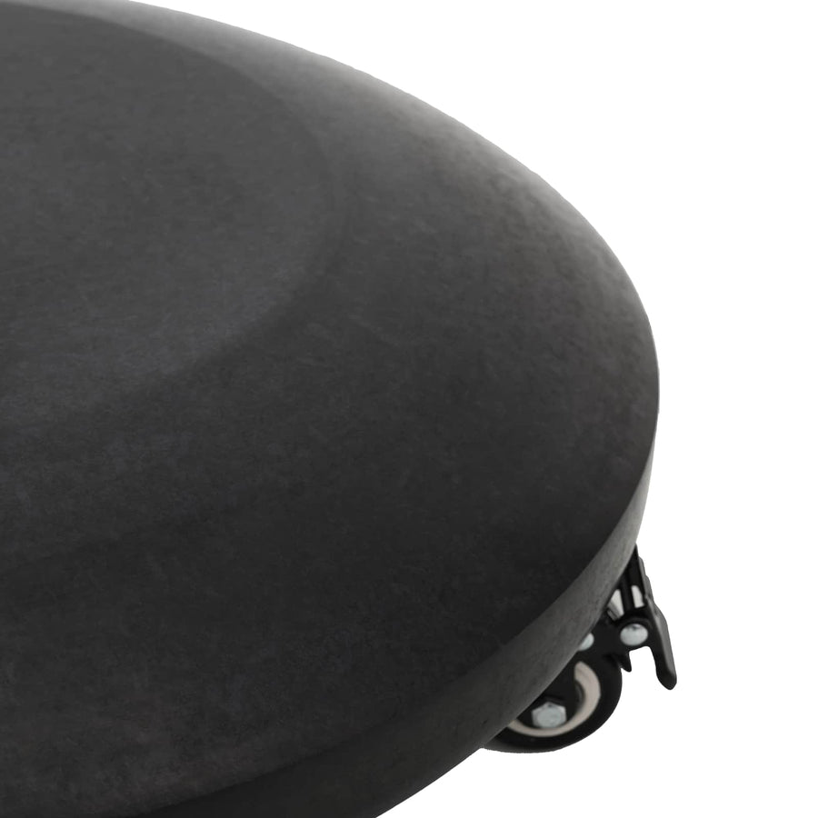 Granieten parasolvoet met wielen voor parasolstok van 40-50 mm 29 kg Zwart