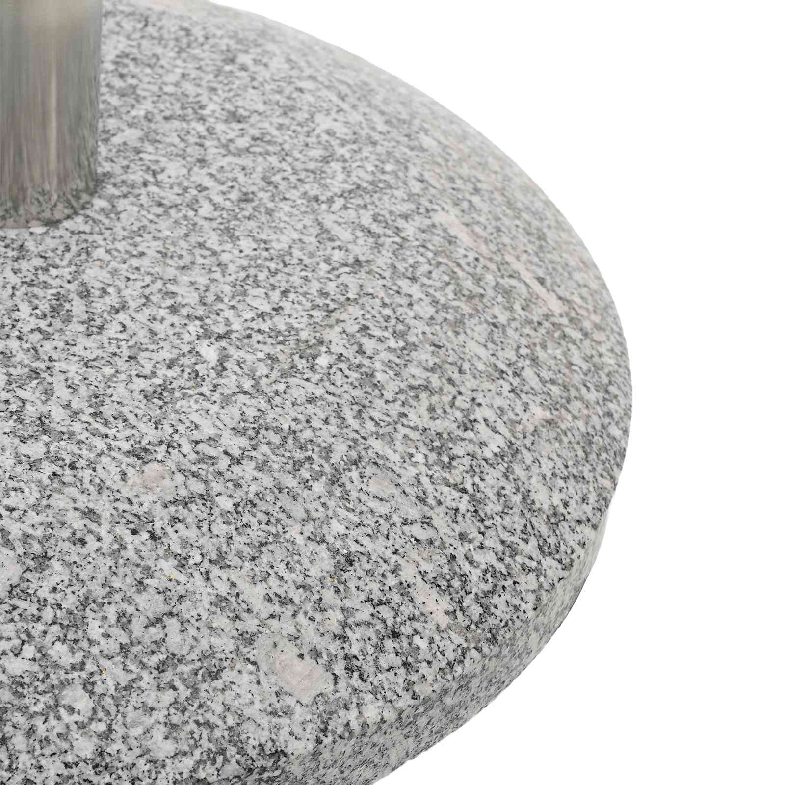 Parasolvoet voor 40-50 mm paal 26.45 kg Grijs Graniet en RVS