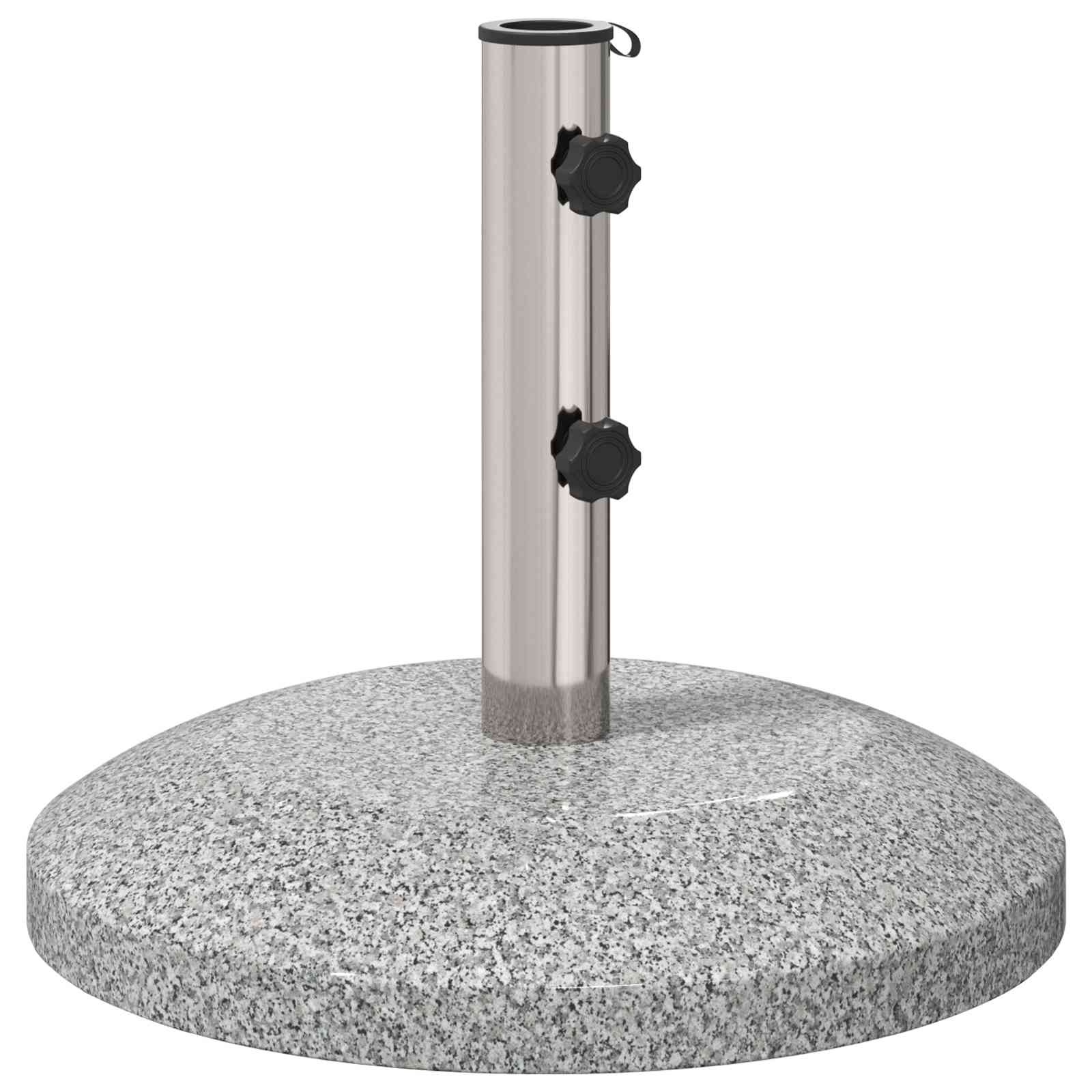Parasolvoet voor 40-50 mm paal 26.45 kg Grijs Graniet en RVS
