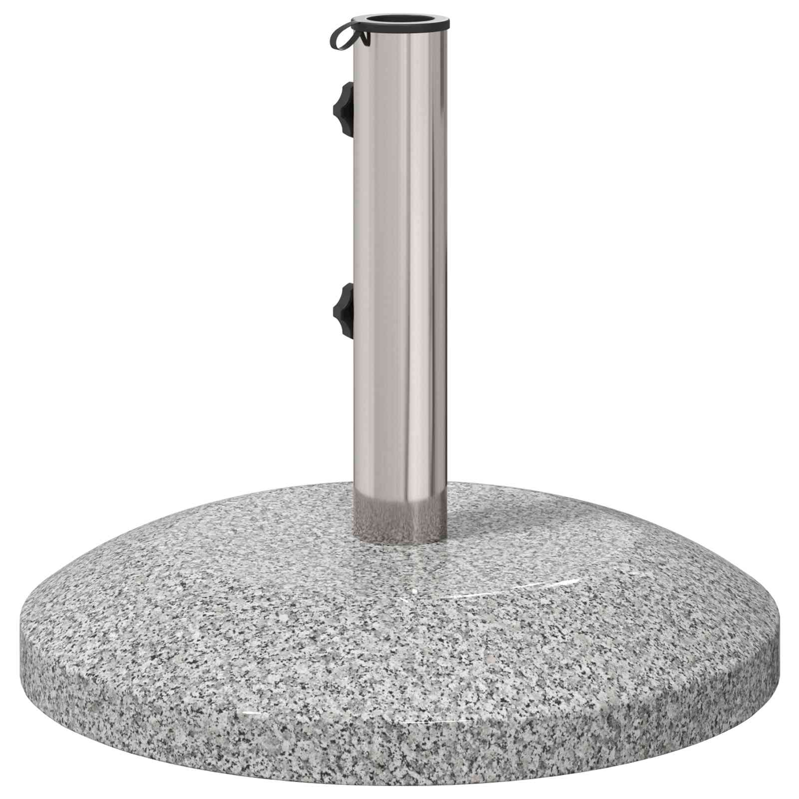Parasolvoet voor 40-50 mm paal 26.45 kg Grijs Graniet en RVS