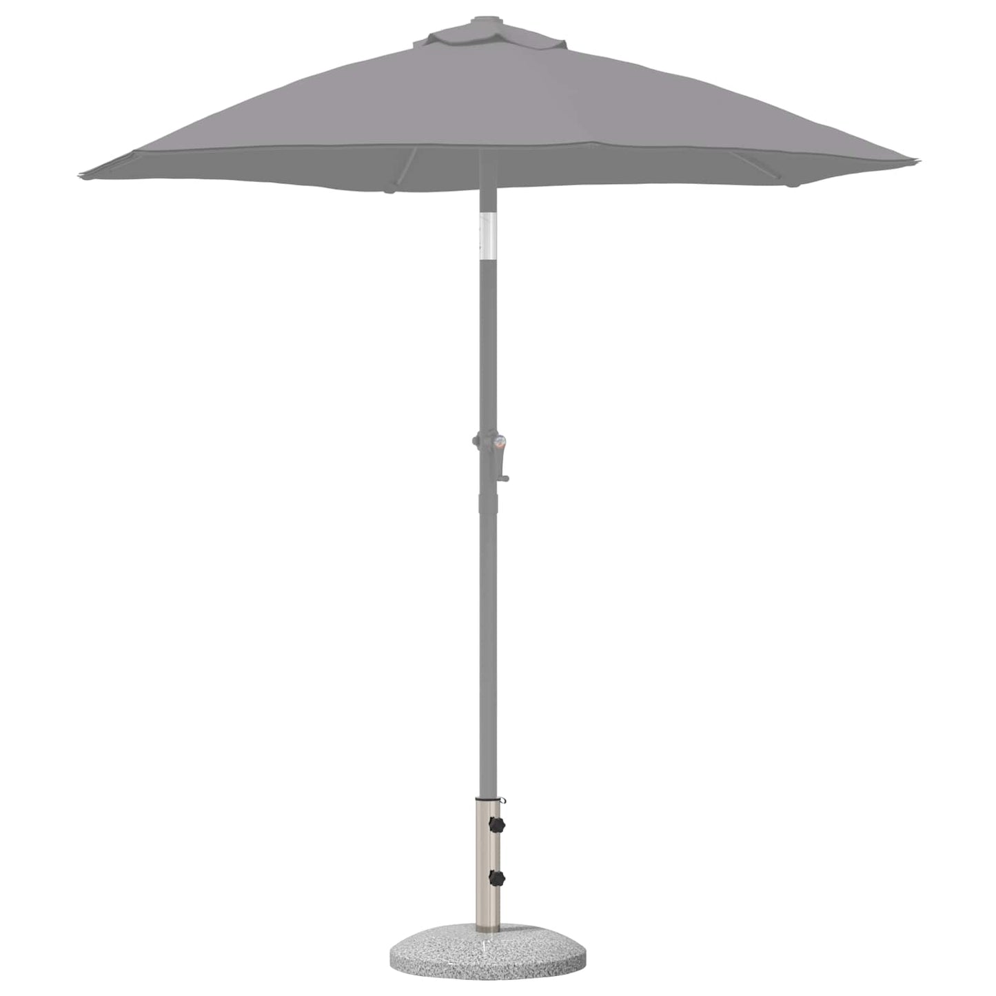 Parasolvoet voor 40-50 mm paal 26.45 kg Grijs Graniet en RVS