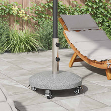 Graniet parasolvoet met wielen voor 4-5 cm stok 27.2 kg Grijs