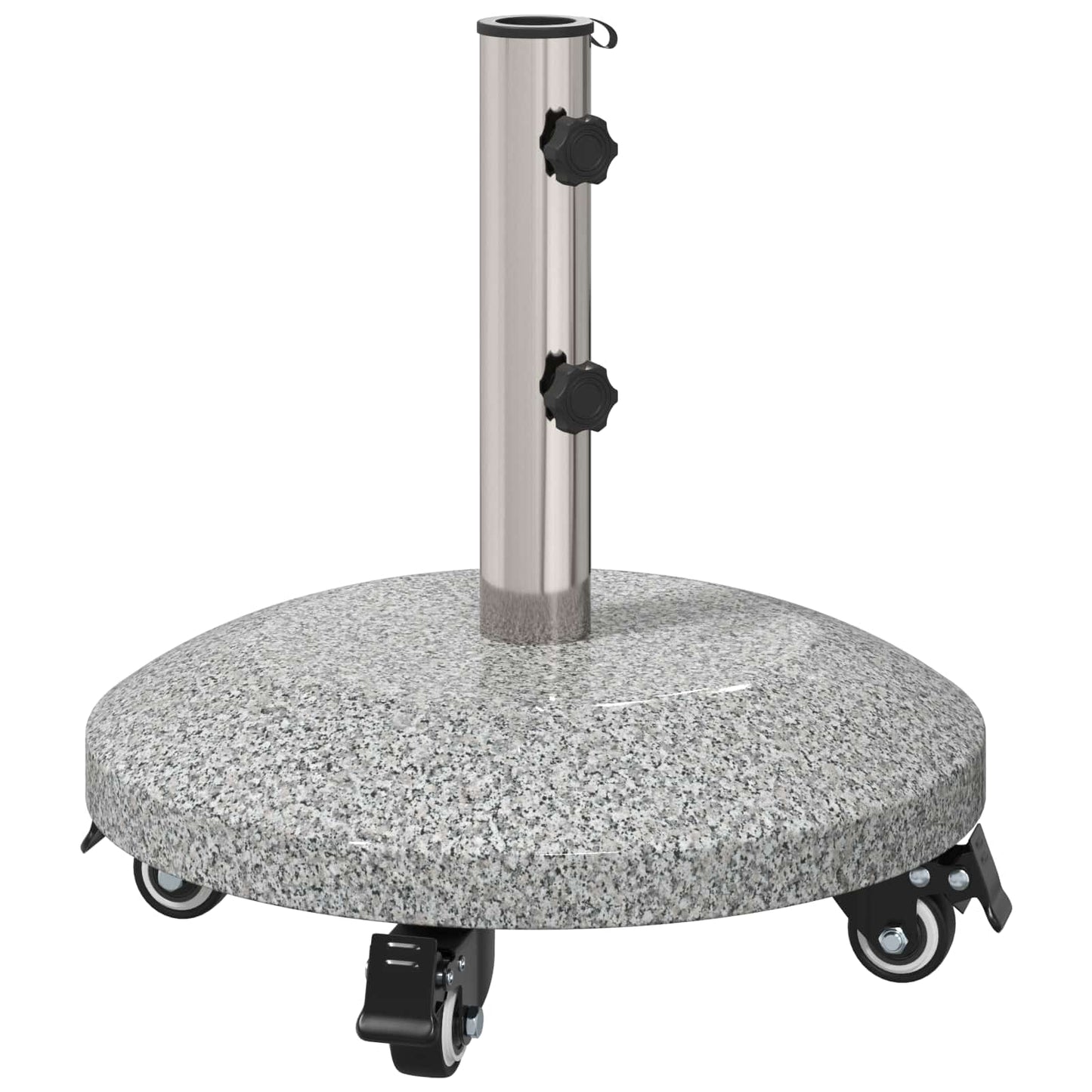 Graniet parasolvoet met wielen voor 4-5 cm stok 27.2 kg Grijs