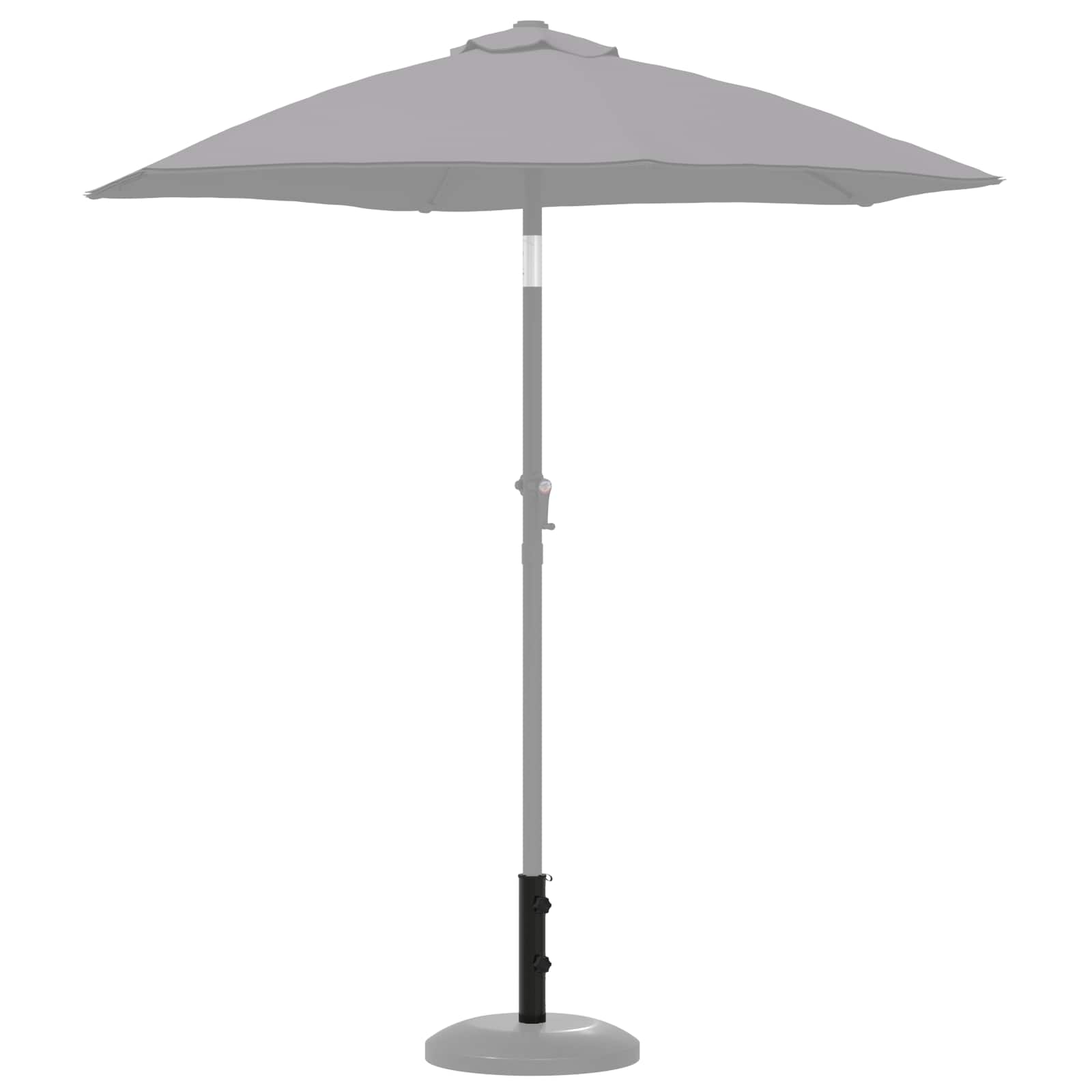 Parasol Basisbuis 0.6 kg Zwart IJzer for 40-50 mm Pole