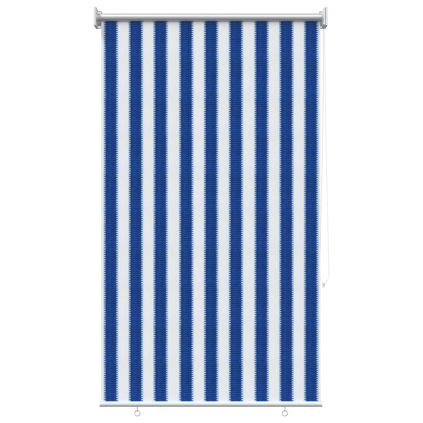 Buitenrolgordijn 90% UV-blok Blauw en Witte Streep 60 x 140 cm