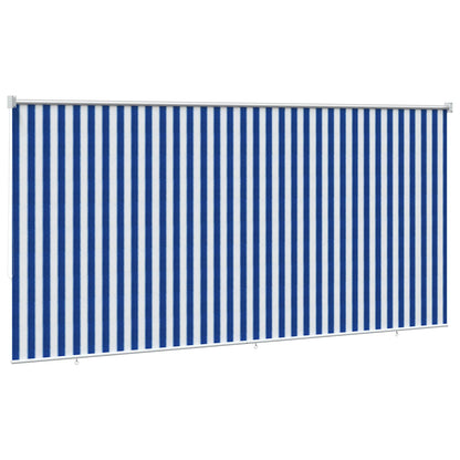Buitenrolgordijn 90% UV-blok Blauw en Witte Streep 240 x 140 cm