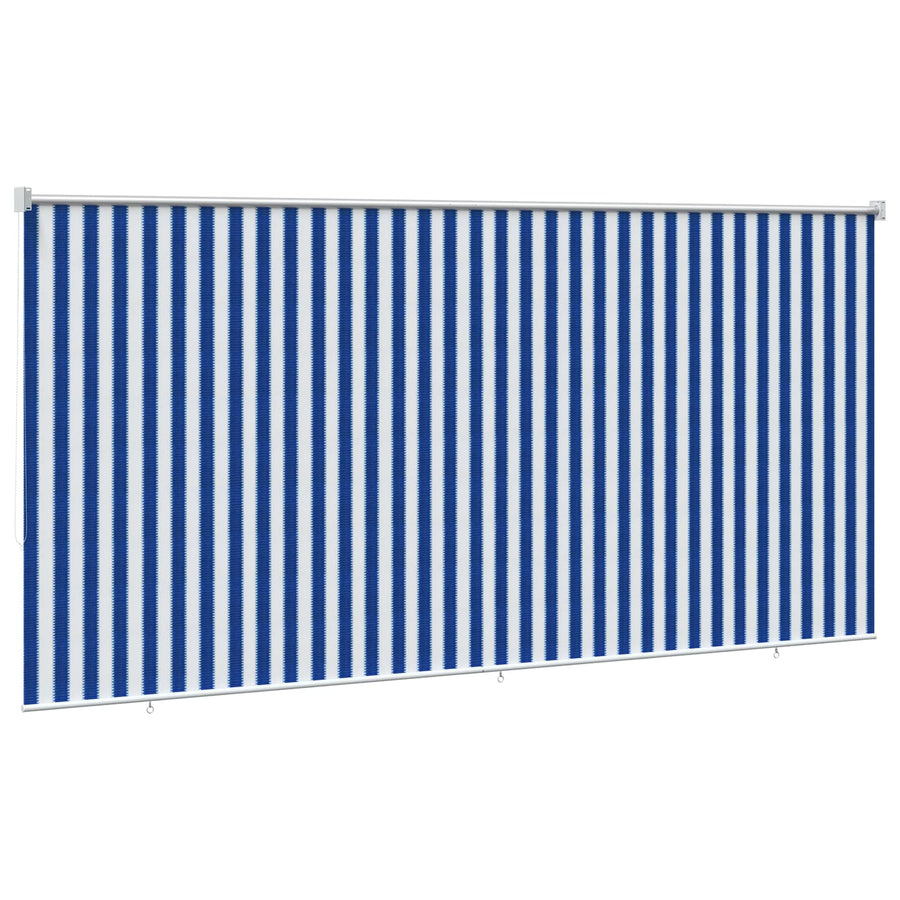 Buitenrolgordijn 90% UV-blok Blauw en Witte Streep 240 x 140 cm