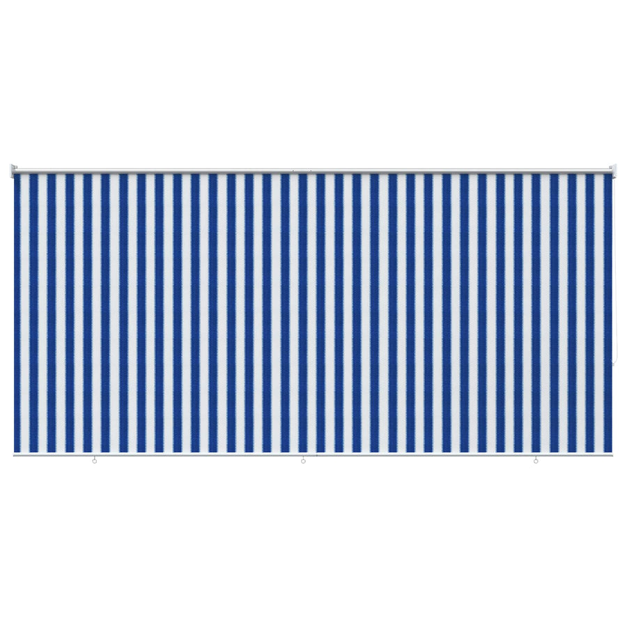 Buitenrolgordijn 90% UV-blok Blauw en Witte Streep 240 x 140 cm