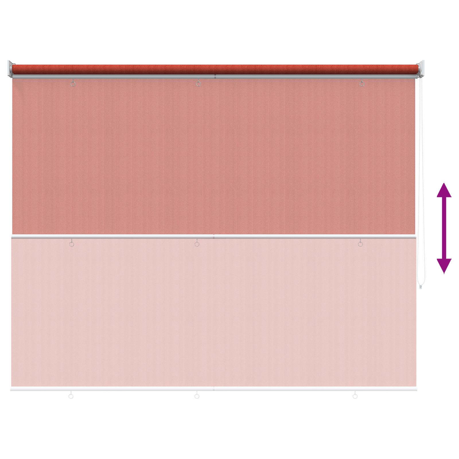 Buitenrolgordijn 90% UV-blok Terracotta 140 x 140 cm HDPE