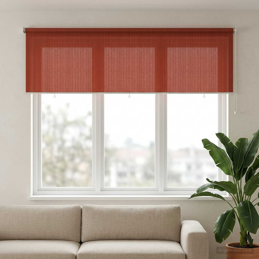 Buitenrolgordijn 90% UV-blok Terracotta 350 x 140 cm HDPE