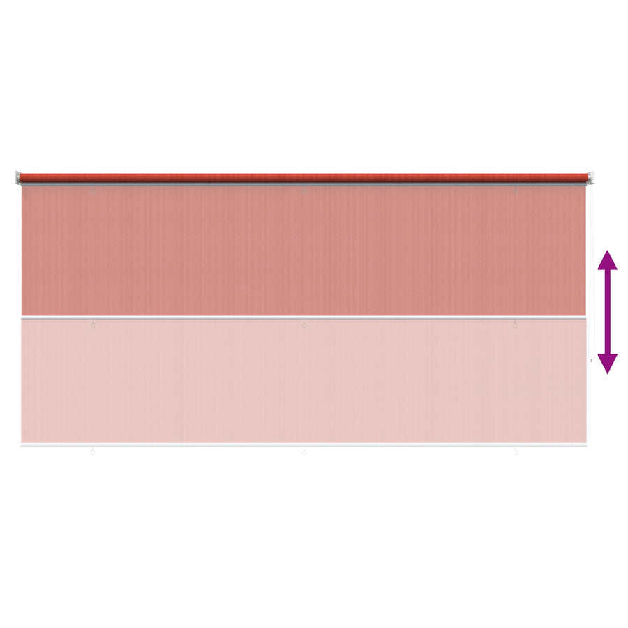 Buitenrolgordijn 90% UV-blok Terracotta 350 x 140 cm HDPE
