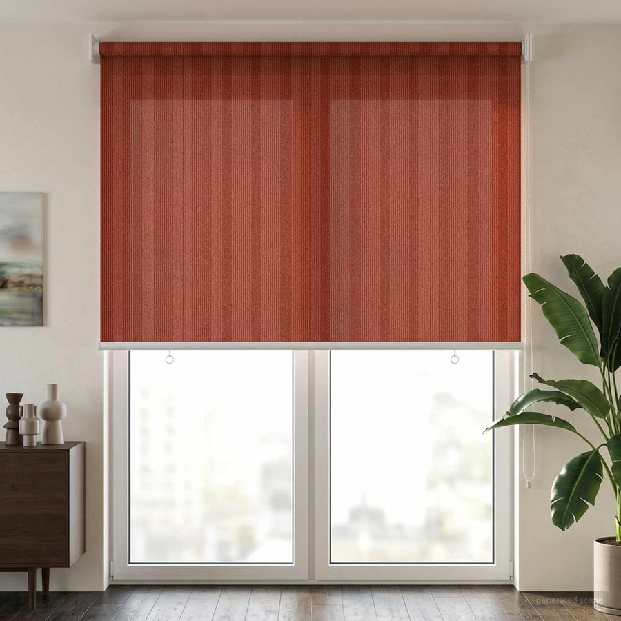 Buitenrolgordijn 90% UV-blok Terracotta 120 x 230 cm HDPE