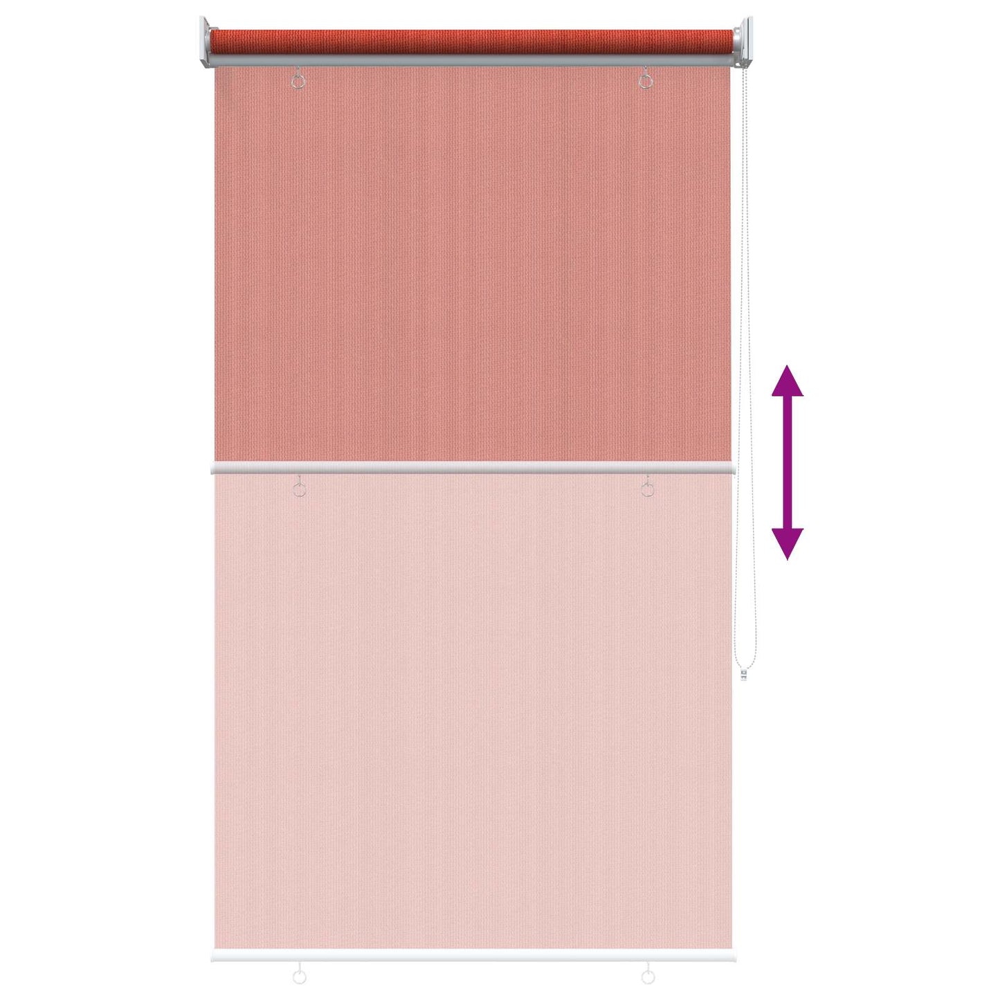 Buitenrolgordijn 90% UV-blok Terracotta 120 x 230 cm HDPE