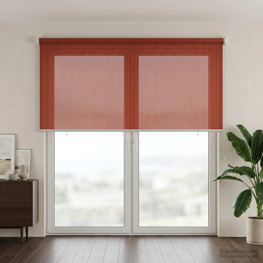 Buitenrolgordijn 90% UV-blok Terracotta 140 x 230 cm HDPE