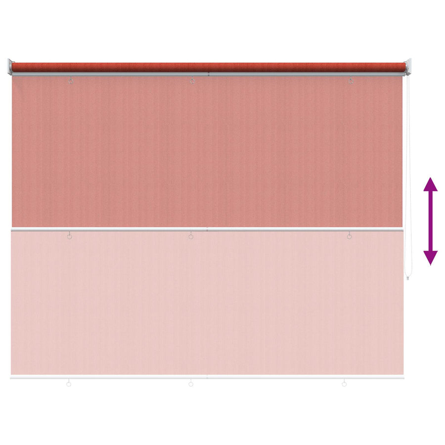 Buitenrolgordijn 90% UV-blok Terracotta 160 x 230 cm HDPE