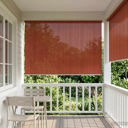 Buitenrolgordijn 90% UV-blok Terracotta 240 x 230 cm HDPE