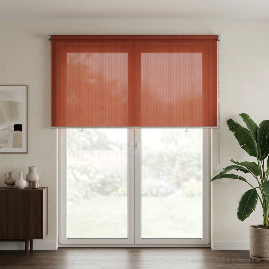 Buitenrolgordijn 90% UV-blok Terracotta 350 x 230 cm HDPE