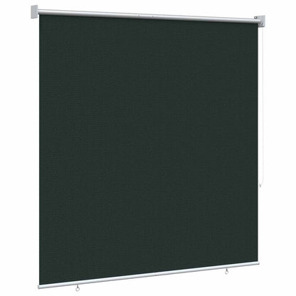 Buitenrolgordijn 90% UV-blok Donkergroen 140 x 140 cm HDPE