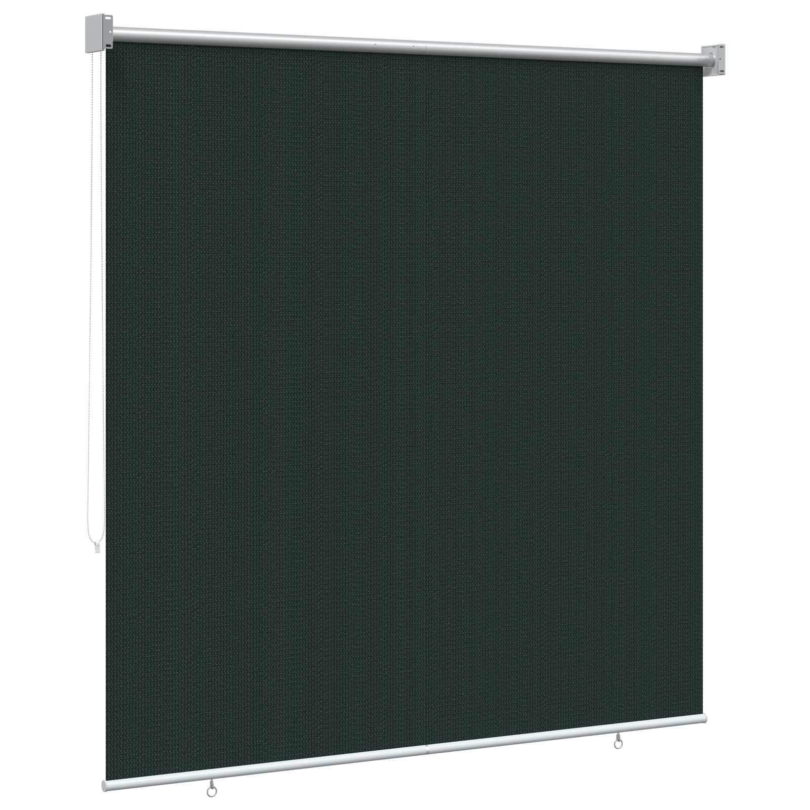 Buitenrolgordijn 90% UV-blok Donkergroen 140 x 140 cm HDPE