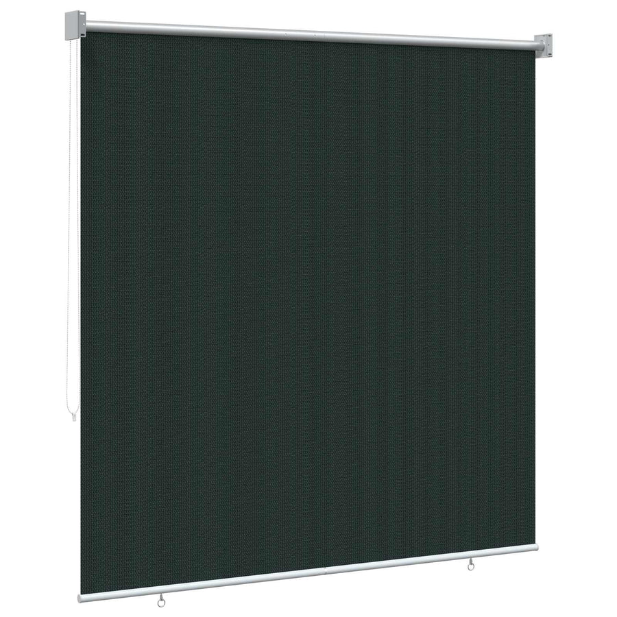 Buitenrolgordijn 90% UV-blok Donkergroen 140 x 140 cm HDPE