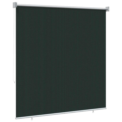 Buitenrolgordijn 90% UV-blok Donkergroen 160 x 140 cm HDPE