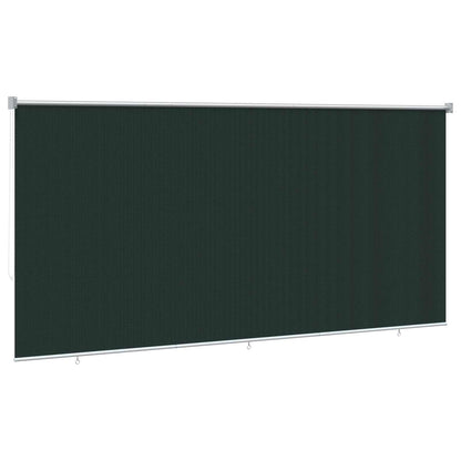 Buitenrolgordijn 90% UV-blok Donkergroen 400 x 140 cm HDPE