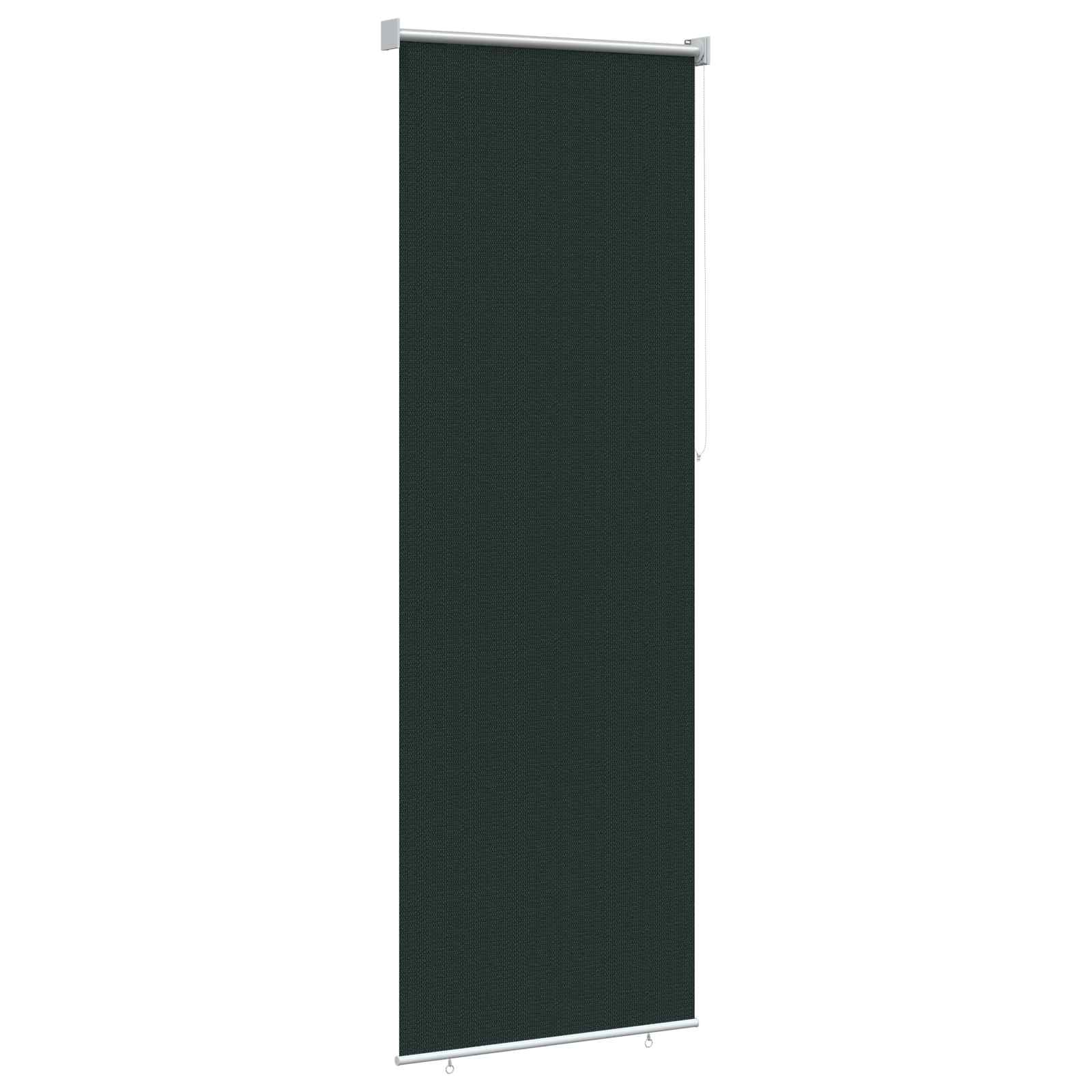 Buitenrolgordijn 90% UV-blok Donkergroen 80 x 230 cm HDPE