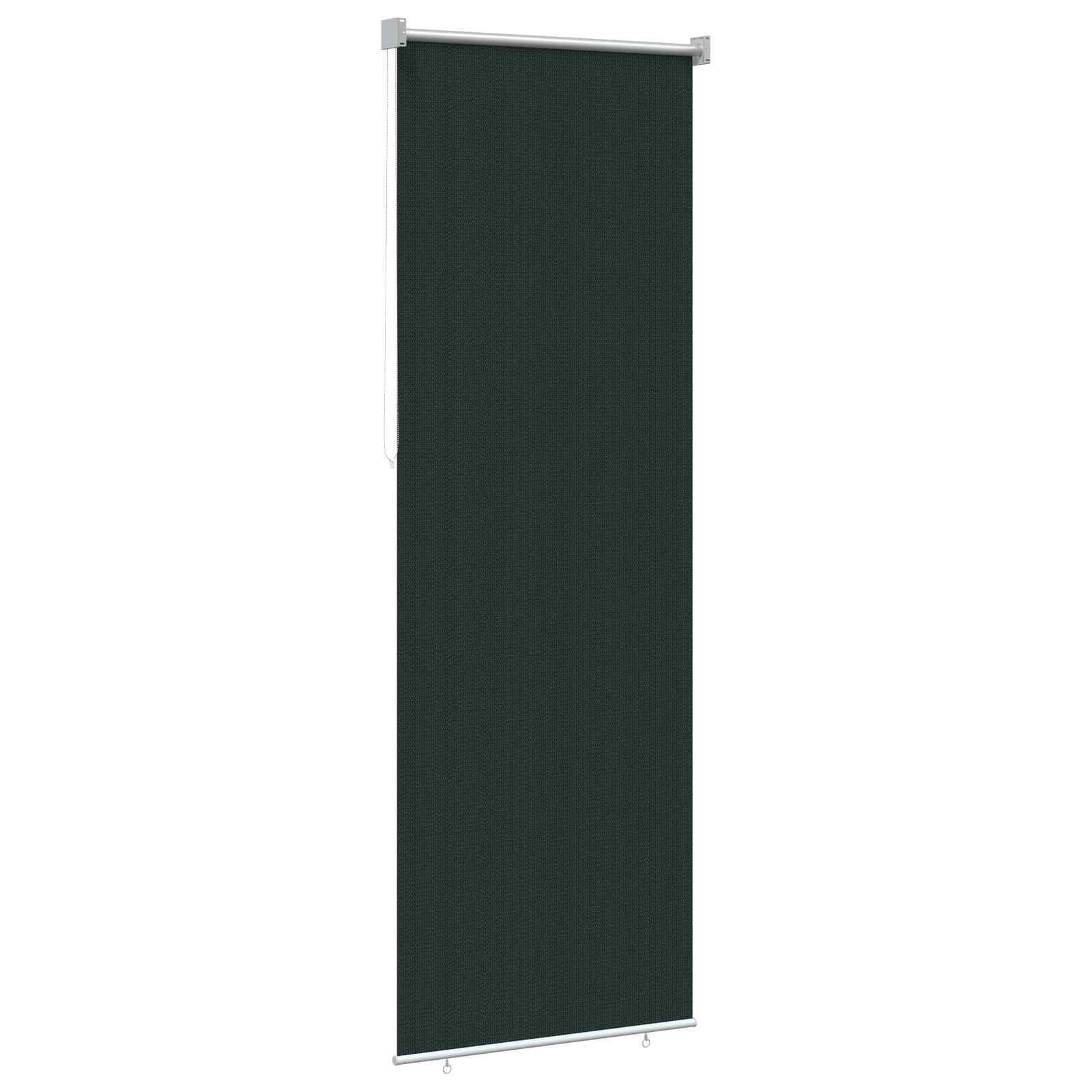 Buitenrolgordijn 90% UV-blok Donkergroen 80 x 230 cm HDPE