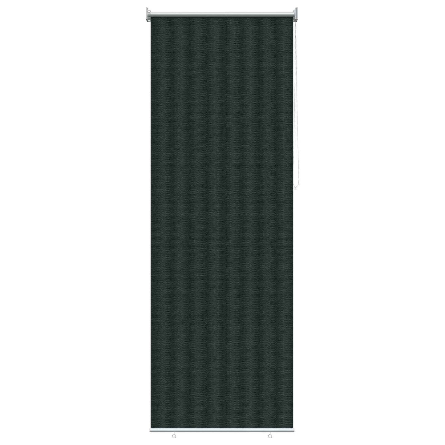 Buitenrolgordijn 90% UV-blok Donkergroen 80 x 230 cm HDPE