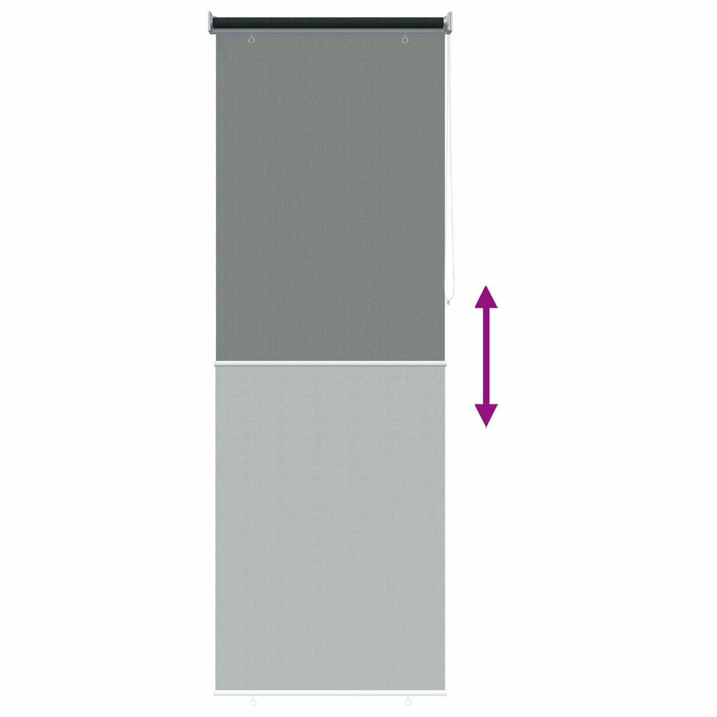Buitenrolgordijn 90% UV-blok Donkergroen 80 x 230 cm HDPE