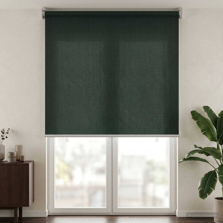 Buitenrolgordijn 90% UV-blok Donkergroen 160 x 230 cm HDPE