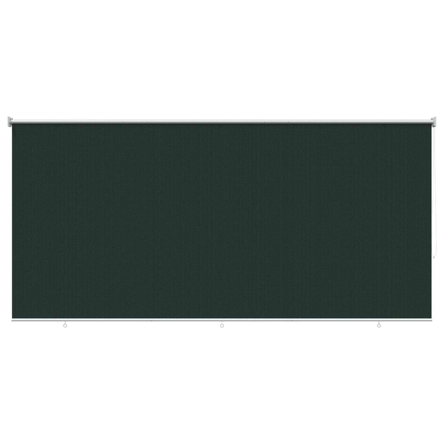 Buitenrolgordijn 90% UV-blok Donkergroen 350 x 230 cm HDPE