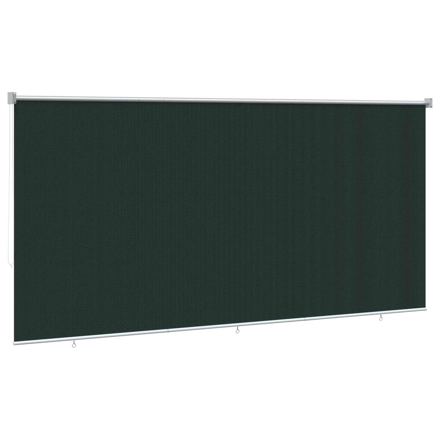 Buitenrolgordijn 90% UV-blok Donkergroen 400 x 230 cm HDPE