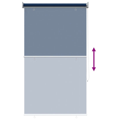 Buitenrolgordijn 90% UV-blok Blauw 80 x 140 cm HDPE