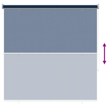 Buitenrolgordijn 90% UV-blok Blauw 140 x 140 cm HDPE