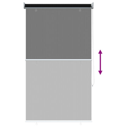 Buitenrolgordijn 90% UV-blok Zwart 80 x 140 cm HDPE