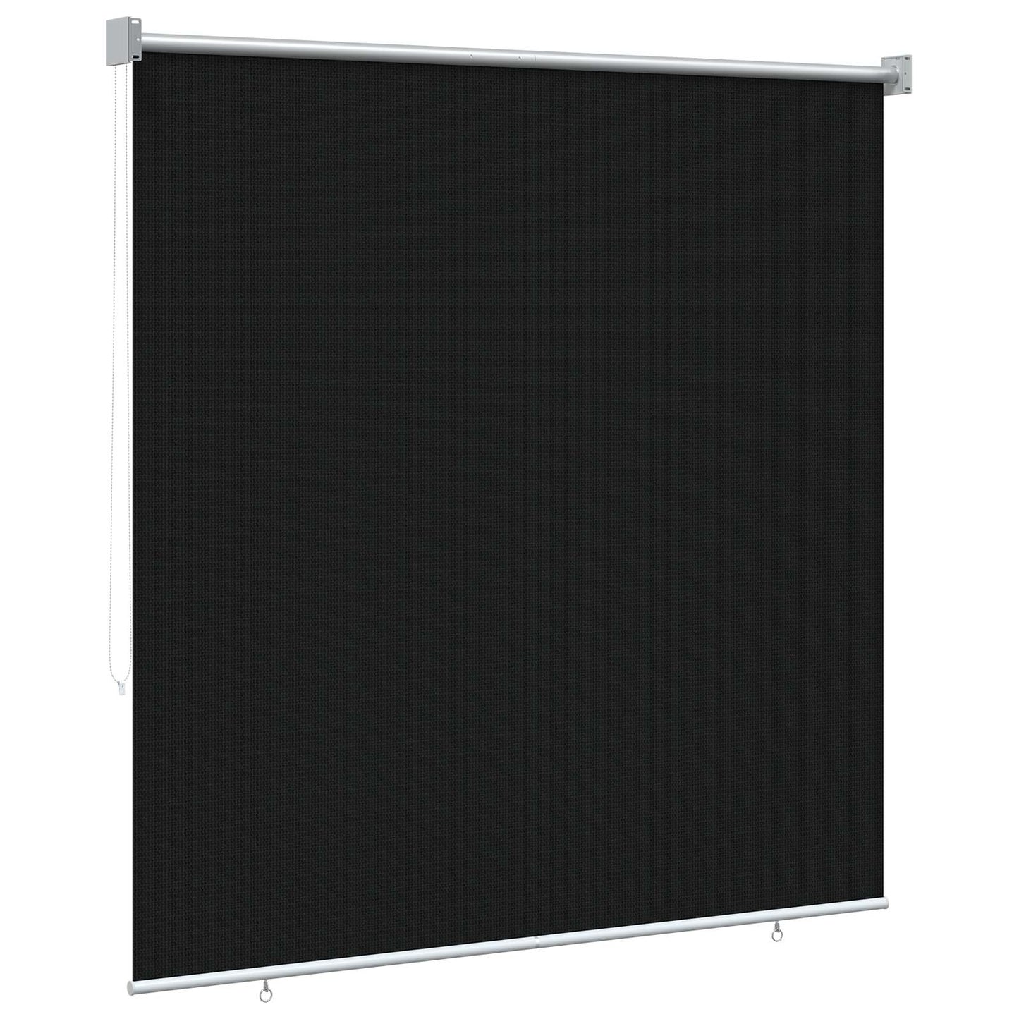 Buitenrolgordijn 90% UV-blok Zwart 140 x 140 cm HDPE