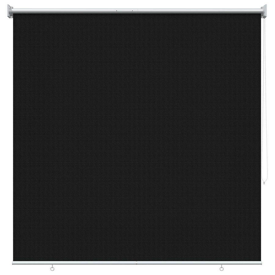Buitenrolgordijn 90% UV-blok Zwart 140 x 140 cm HDPE