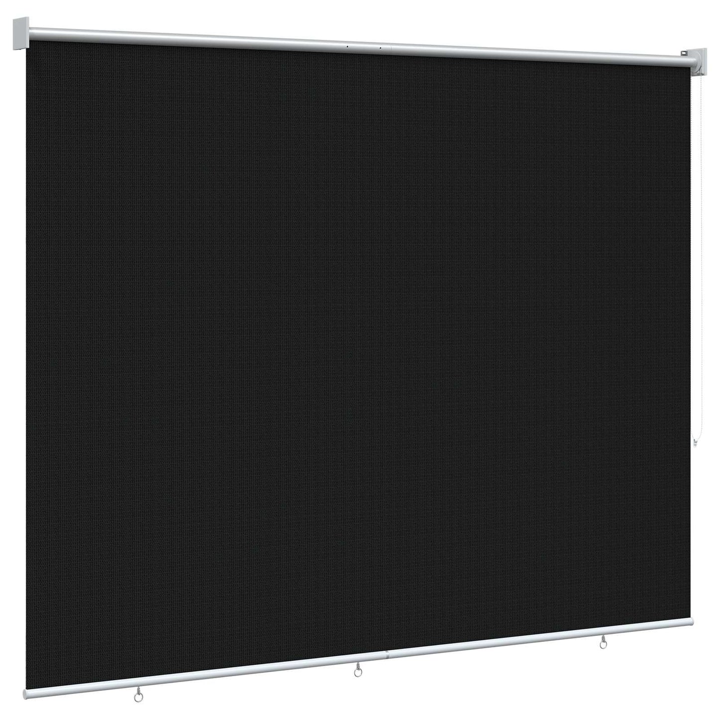 Buitenrolgordijn 90% UV-blok Zwart 200 x 140 cm HDPE