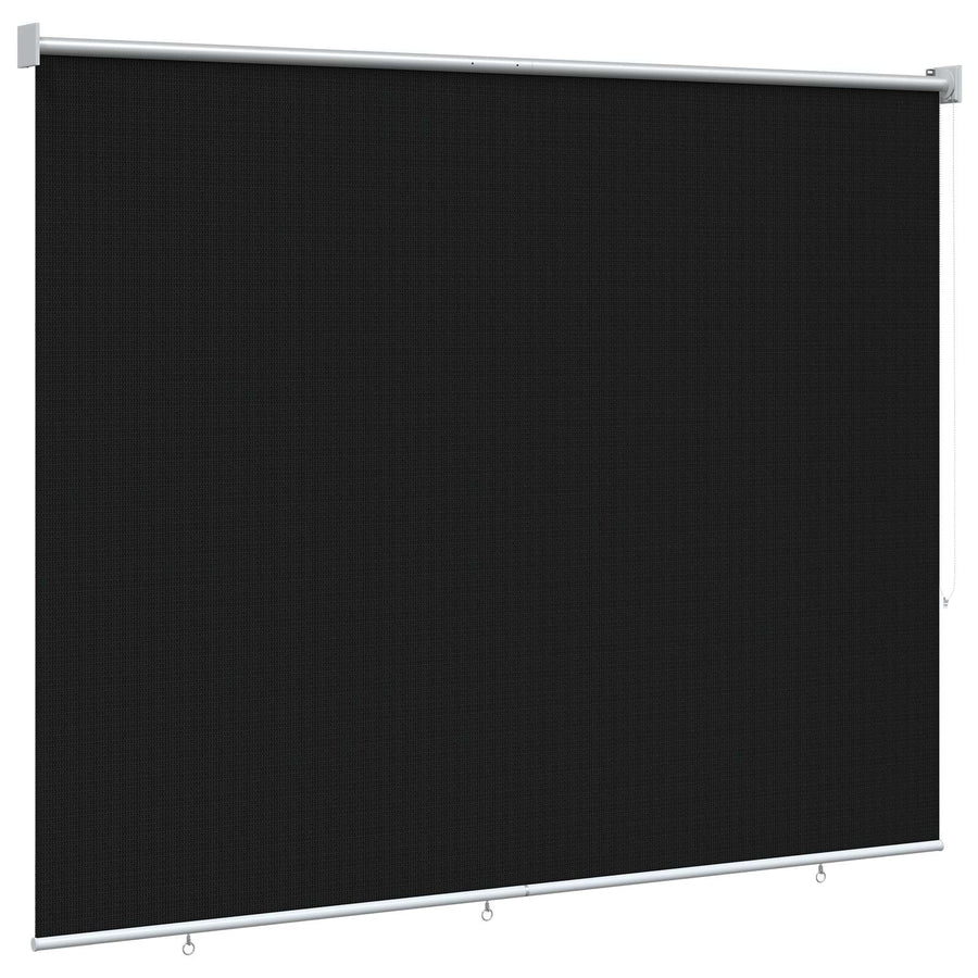Buitenrolgordijn 90% UV-blok Zwart 200 x 140 cm HDPE