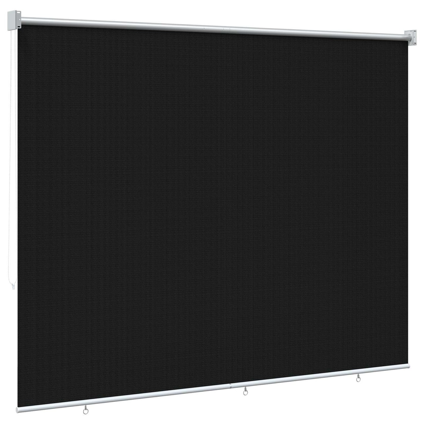 Buitenrolgordijn 90% UV-blok Zwart 200 x 140 cm HDPE